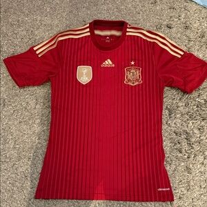2010 Adidas Spain World Champions Soccer Jersey